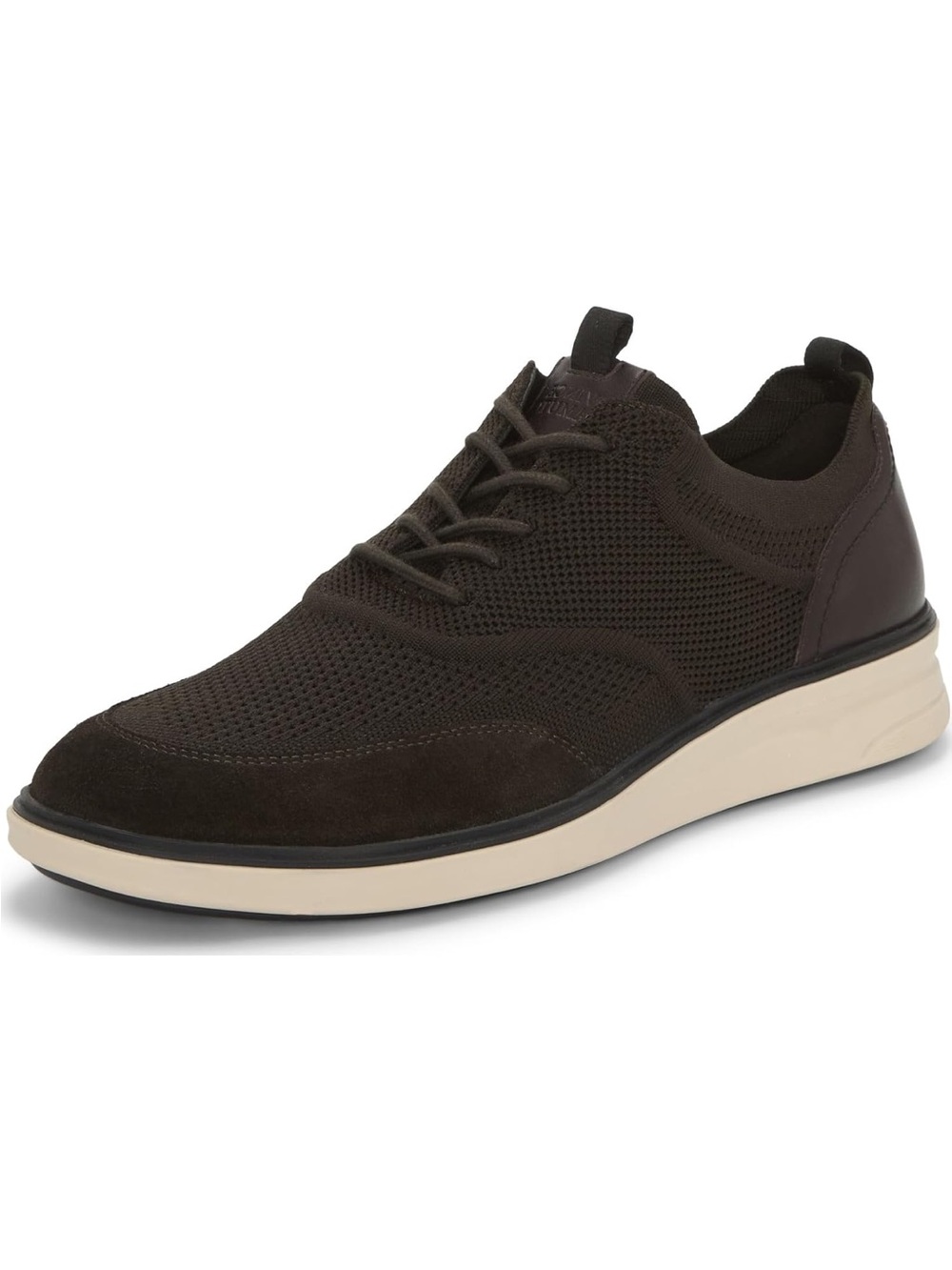 Vince Camuto Men's Dark Brown Knit Lace-Up Sneaker